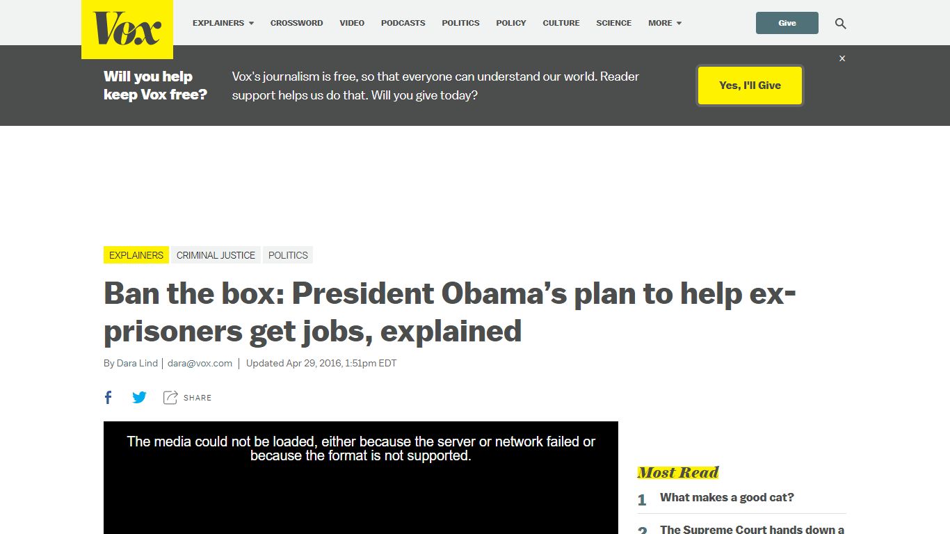 Ban the box: Obama’s plan to help ex-prisoners get jobs, explained