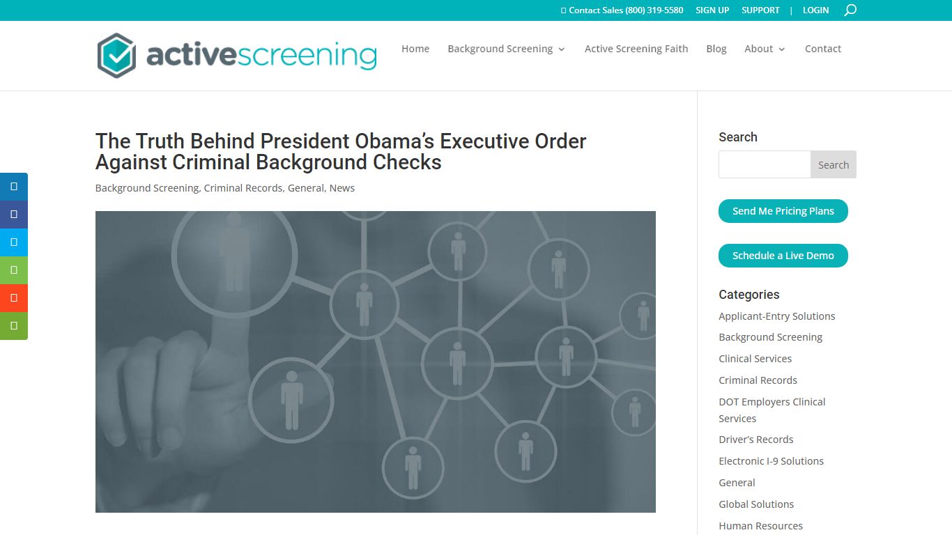 Executive Order Against Criminal Background Checks - Active Screening